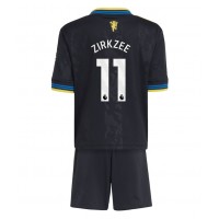 Manchester United Joshua Zirkzee #11 Tretí Detský futbalový dres 2025-26 Krátky Rukáv (+ trenírky)